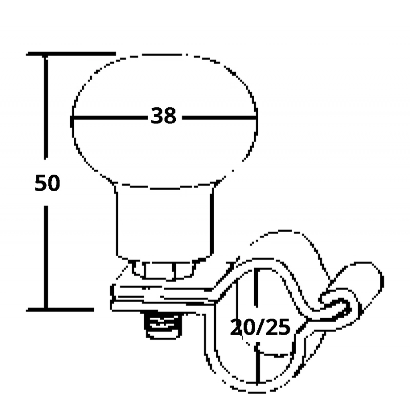 POMOLO GIREVOLE INOX