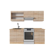 Cucina componibile R-Line Sonoma/Rovere dorato 200 cm, PL Rovere Vicco