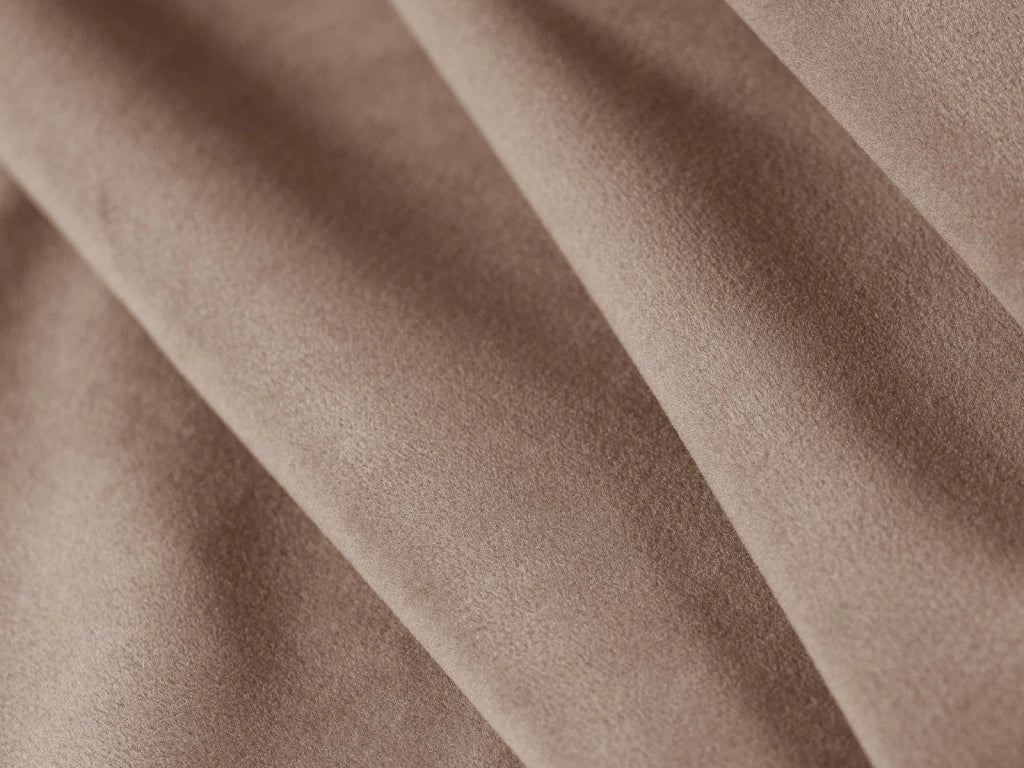 Cosmopolitan Design - Divano angolare destro "Tulum" 4 posti in velluto beige 