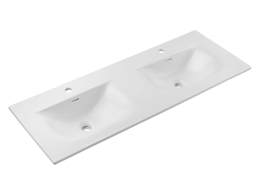Lavabo per mobile a due vasche 120 cm Lavabi per mobile 121 x 17 x 46 cm