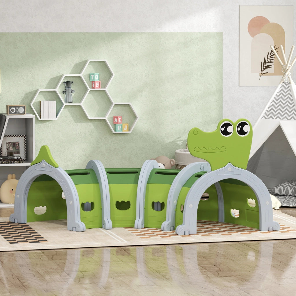Tunnel da gioco per bambini ¨C zephmum ¨C Verde 194x88x92 cm