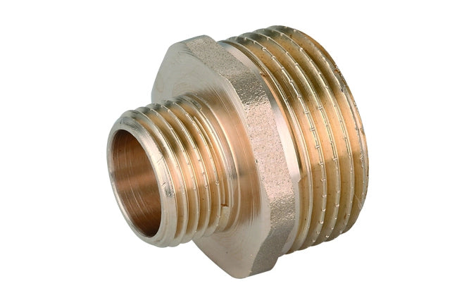 NIPPLE DIRITTO RIDOTTO MM OTTONE GIALLO IBP- 2 x 11/4- IBP- pezzi 1