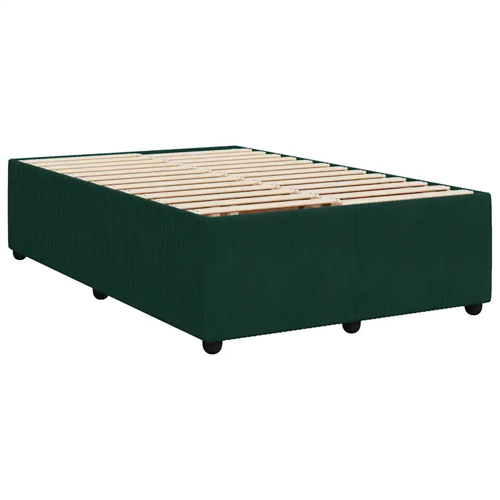 Giroletto senza Materasso Verde Scuro 120x200 cm in Velluto 3285003