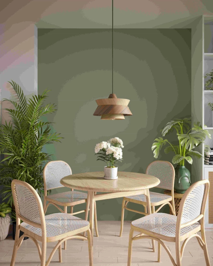 Lampada a sospensione Kioto legno E27 60W Maxlight