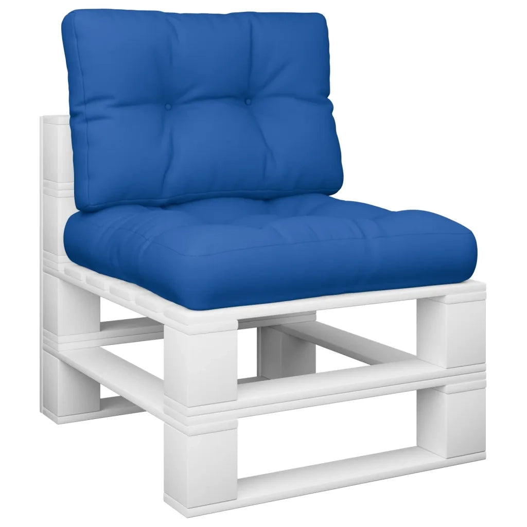Cuscini per Pallet 2 pz | Cuscini per sedie Blu Reale in Tessuto