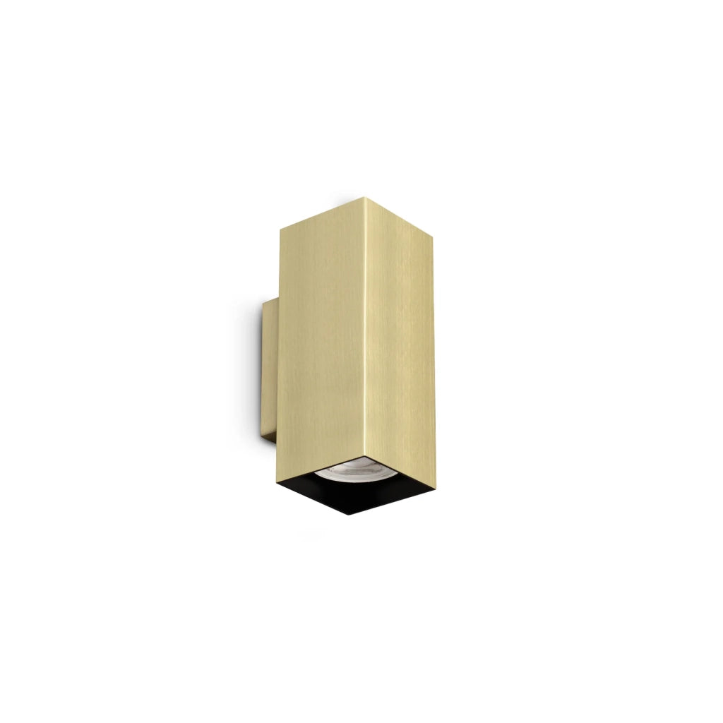 Lampada Da Parete Look 2 Luci Gu10 Ottone