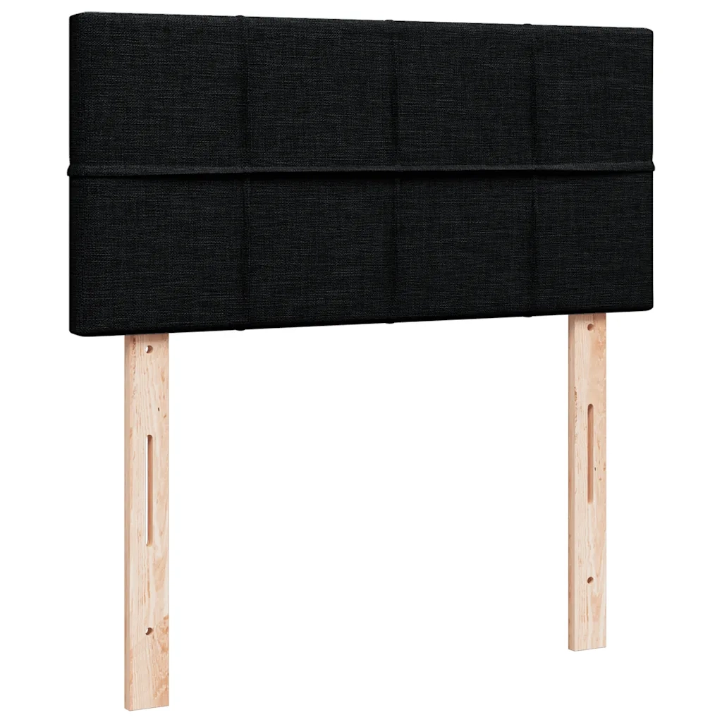 Giroletto a Molle con Materasso Nero 80x200 cm inTessuto 3287285