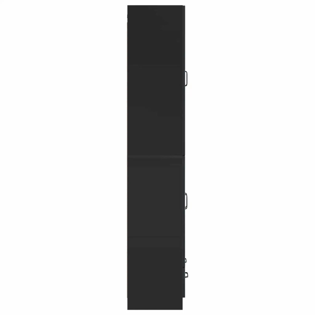 Set di armadi 2 pz Nero Legno ingegnerizzato 3416935