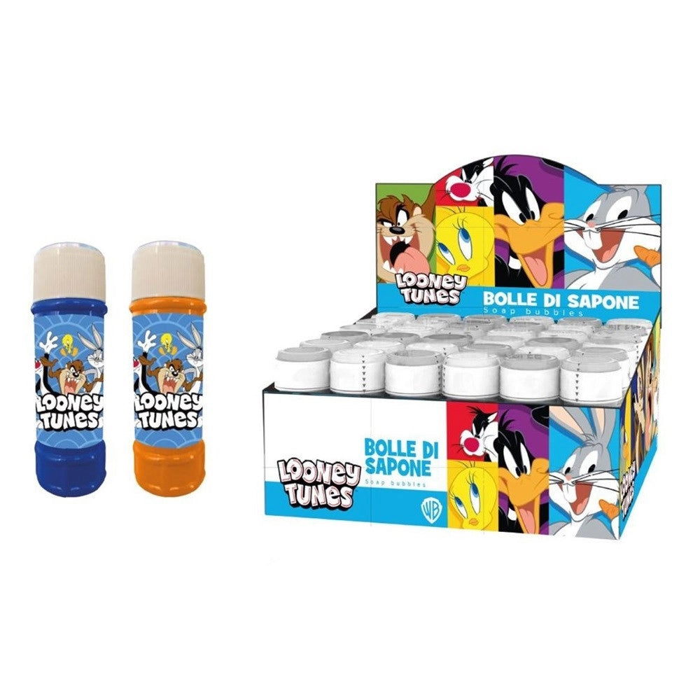 Trade Shop - Bolle Di Sapone Confezione Da 36pz Flaconi 60ml Looney Tunes Per Gioco Bambini 959164 -