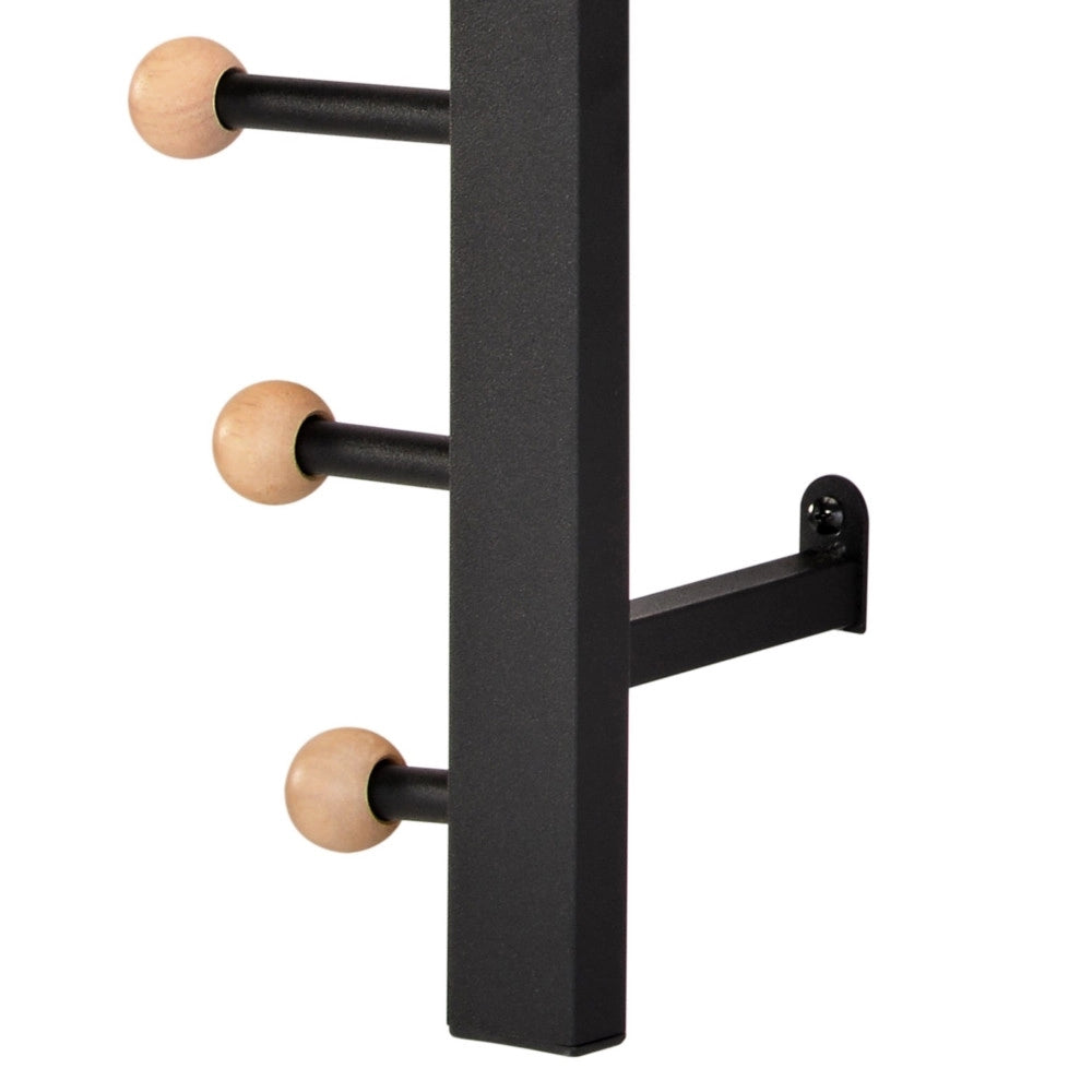 Appendiabiti da parete IRIS (nero)