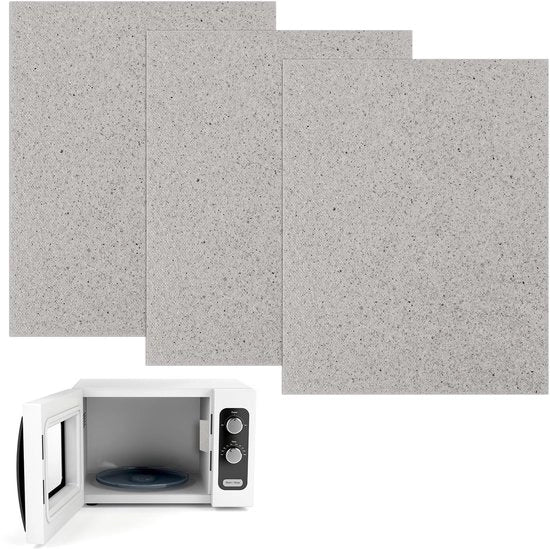 Accessori per Magnetron - Scudo Glimmer 3 pezzi - Guida per Golf - Accessori per Magnetron - Disco Mica - Argento Grigio - 15 x 12 cm