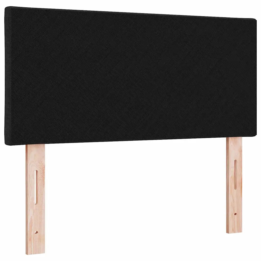 Testiera con luci a strisce a LED-Testata Nero 100 cm Tessuto