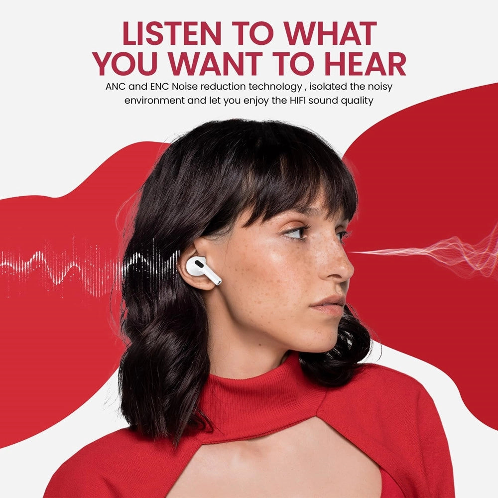 Trade Shop - Auricolari In-ear Cuffie Tws Bluetooth Wireless V5.4 Custodia Lcd Touch Screen -