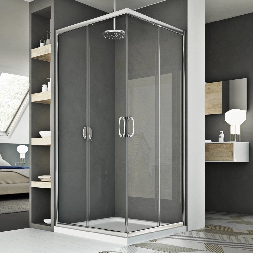 Box doccia 100x100CM H185 trasparente mod. Junior