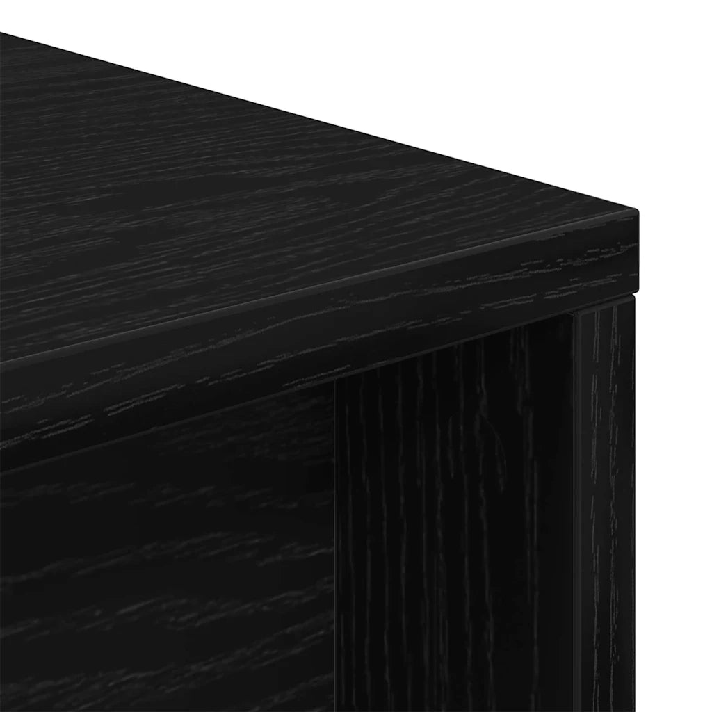 Scrivania Rovere Nero 200 x 50 x 76 cm Legno multistrato 862465