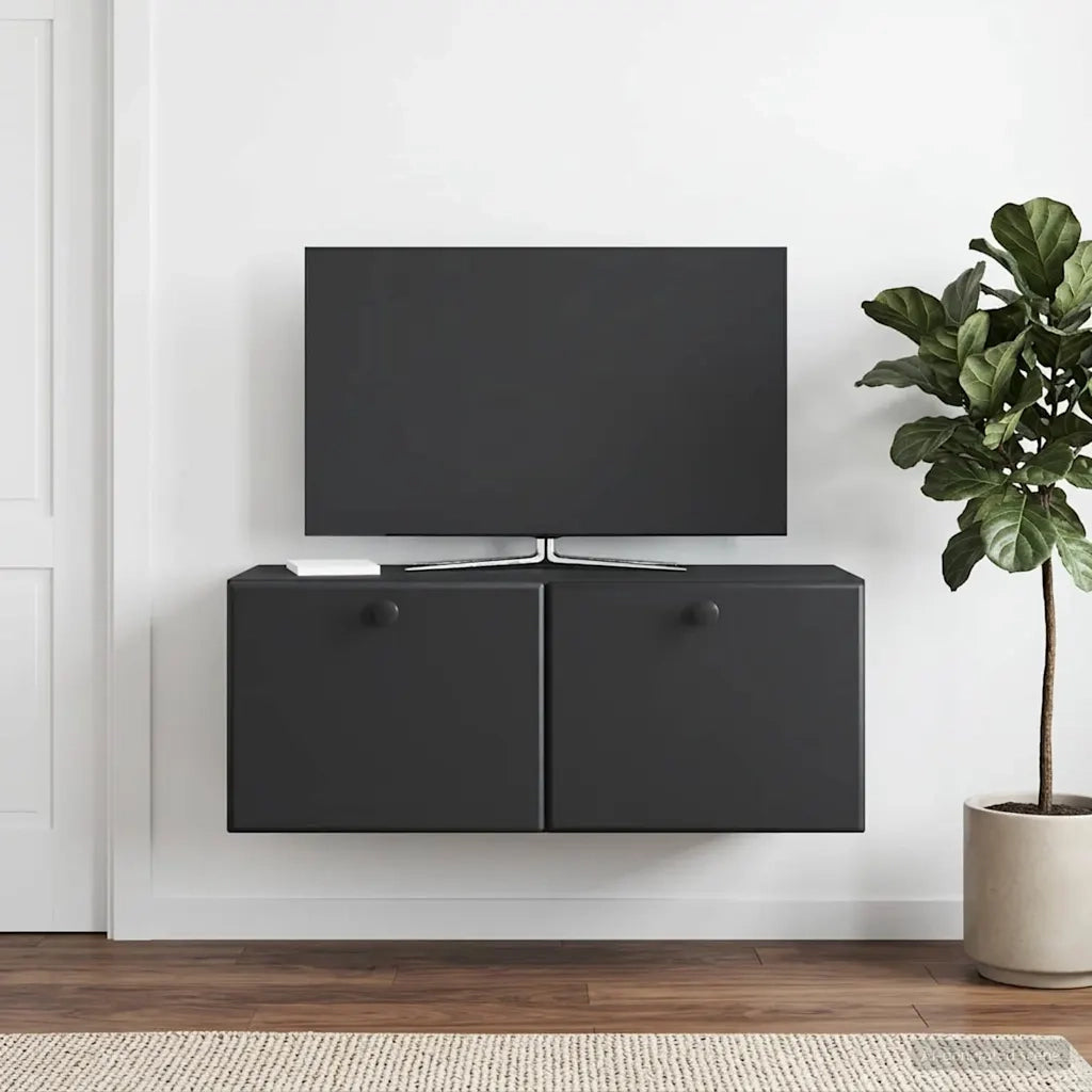 Mobile Porta TV da Muro 78,5 x 31 x 30 cm Nero 899226