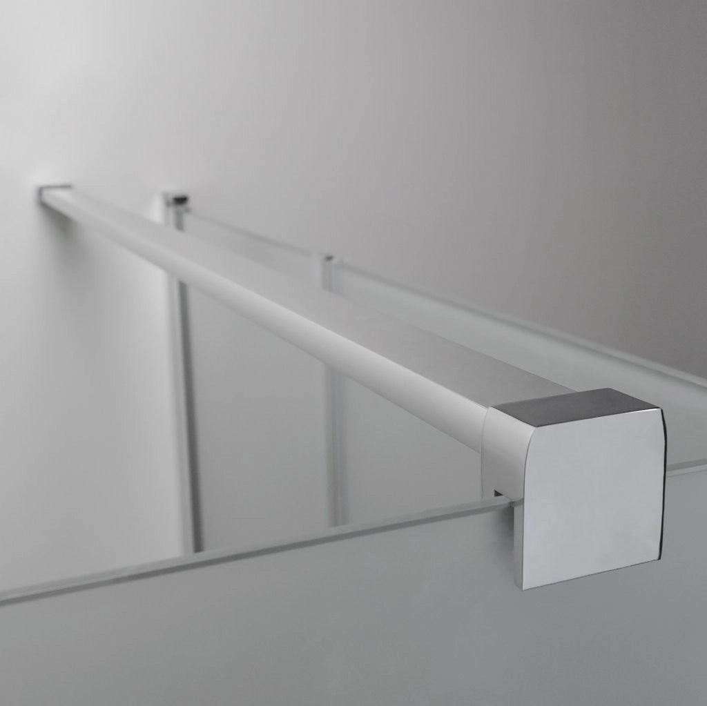 Box Doccia Angolare 80x90 Cm Apertura Saloon con Lato Fisso Opaco