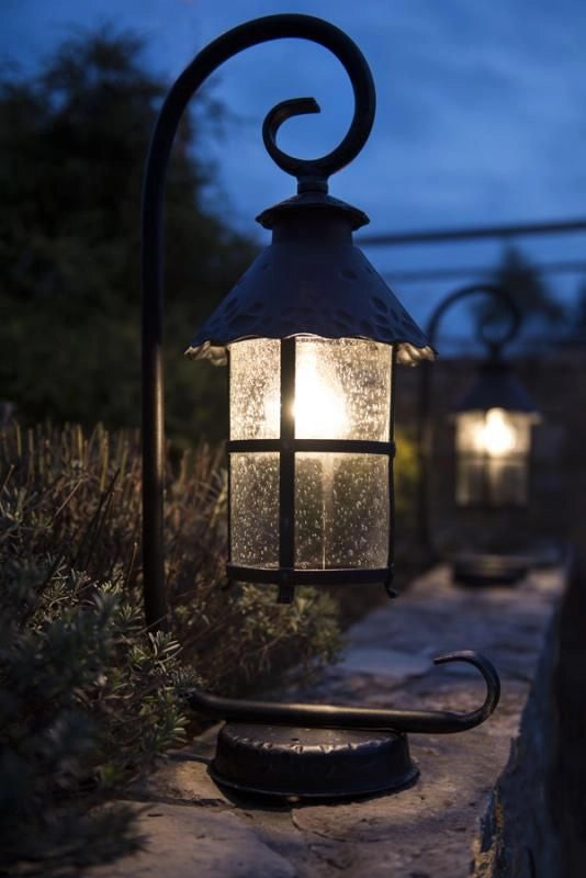 Lampada sospesa esterno retro SU-MA Toledo E27 nera IP23