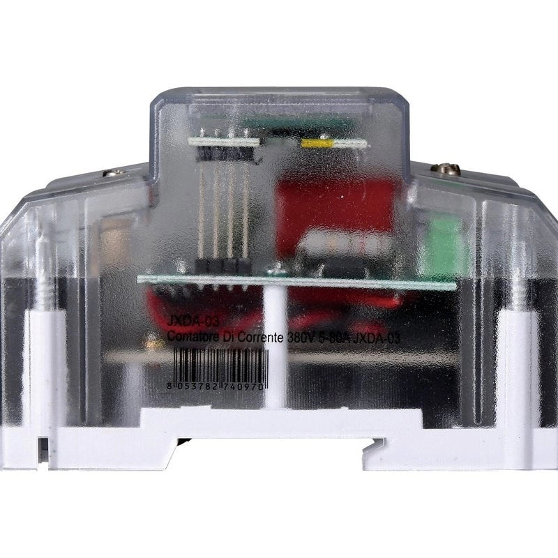 Contatore Energia Elettrica Trifase 220V 380V 5-80A Occupa 4 Moduli Guida DIN