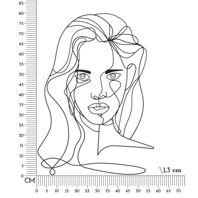 Pannello Da Muro Face cm 57,5x1,3x80