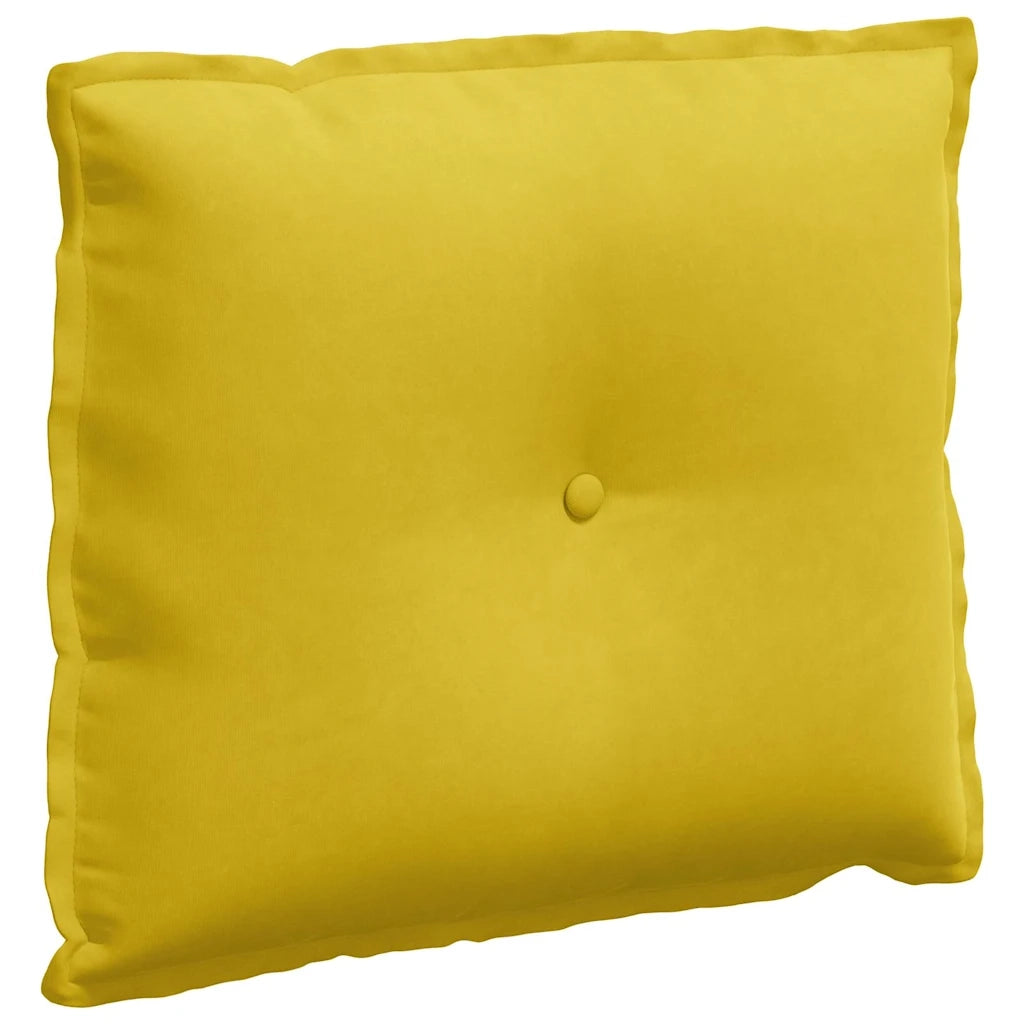 Cuscino per Schiena | Cuscino dorsale Giallo 60 x 50 cm Tessuto in Cords