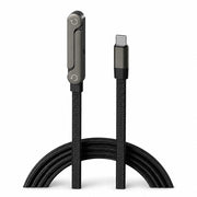 CAVO TYPE-C A TYPE-C 240W FAST CHARGING SUPPORTO SMARTPHONE PIEGHEVOLE NERO DATI