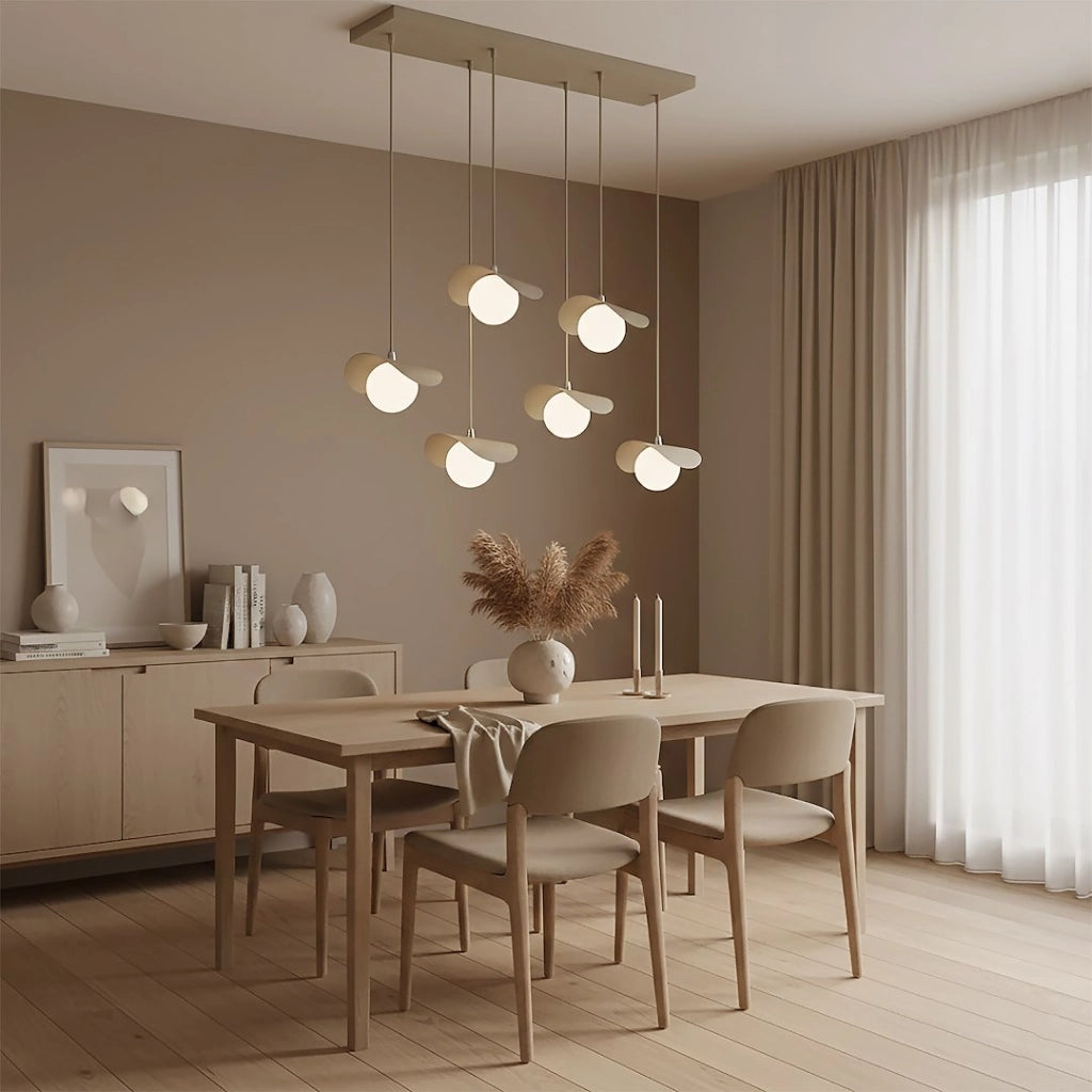 Lampada sospesa RITUAL 6xG9 beige bianca Emibig