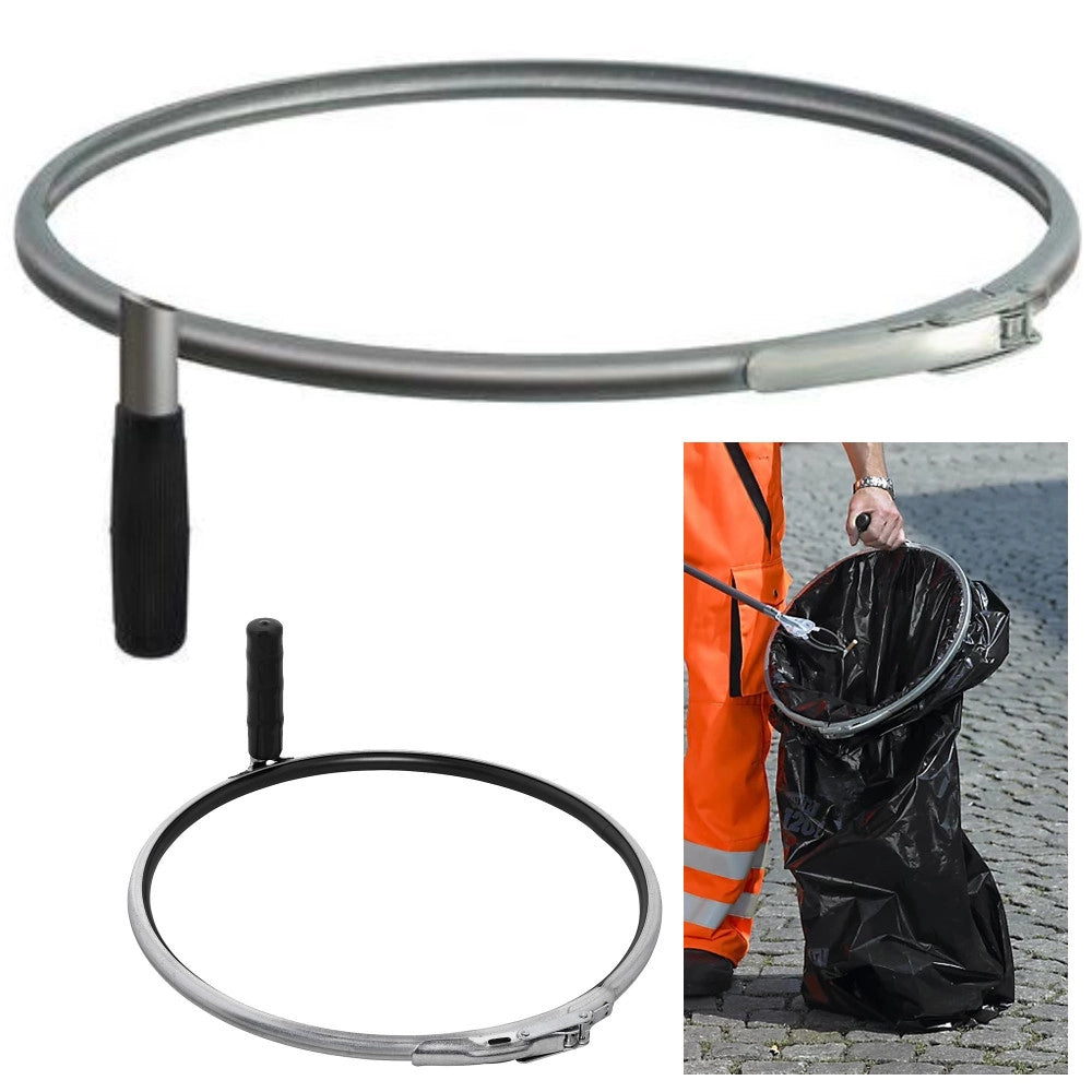 Trade Shop - Anello Di Serraggio Supporto Per Sacco Dei Rifiuti Diametro 40cm Con Impugnatura -