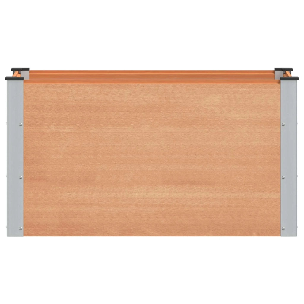 Fioriere | Cassetta per fiori | Letto rialzato da giardino Marrone 100 x 50 x 54 cm