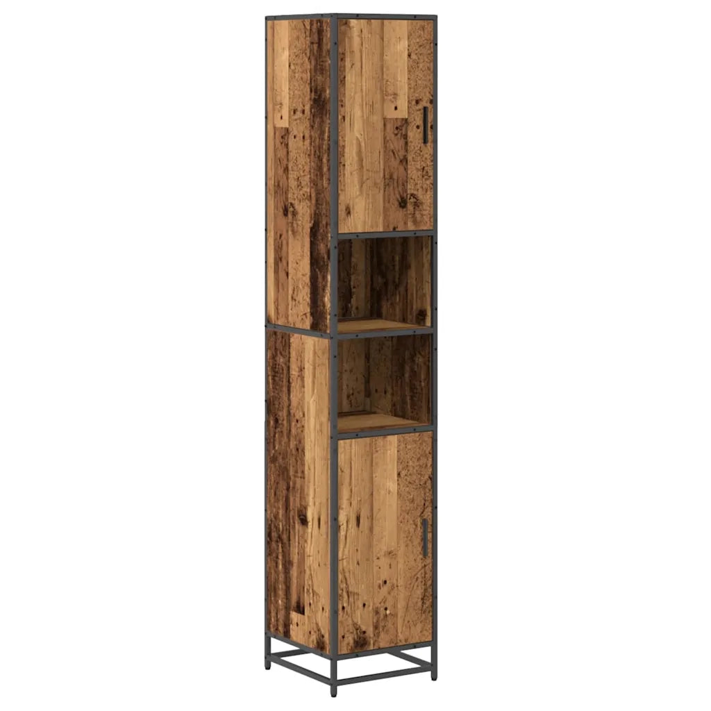 Set di mobili per il bagno con lo scaffale 3 pcs Legno vecchio 3402551