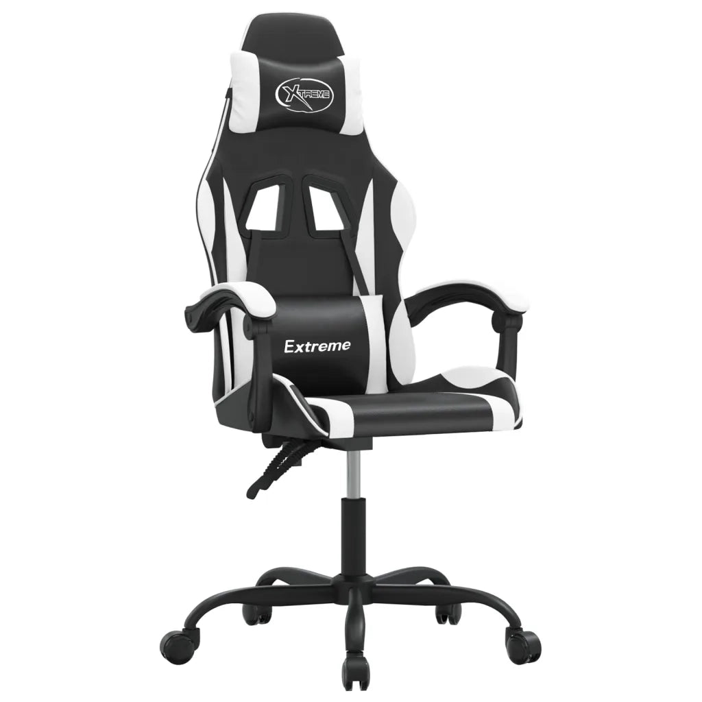 Sedia da Gaming Nero e Bianco in Similpelle 3143871