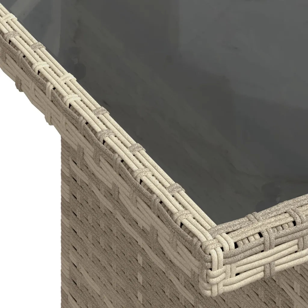 Set Divano da Giardino 9pz con Cuscini Grigio Chiaro Polyrattan 3269302