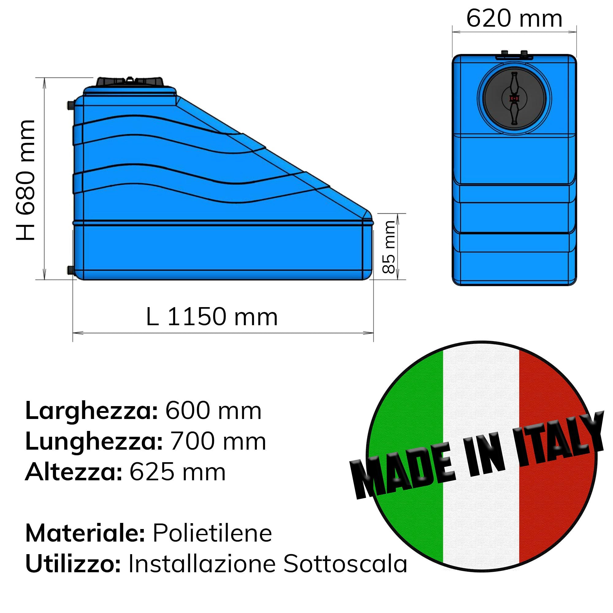 SERBATOIO SSC 500 LT