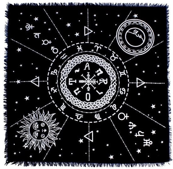 Tavolo Spirituale Quadrato in Cotone - 91x91 cm