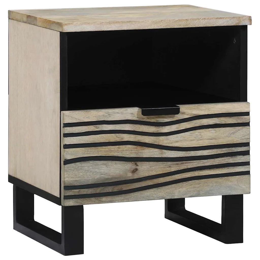 Set di 2 Comodini | Armadio da Notte | Mobiletto da notte Bianco 40 x 33 x 46 cm