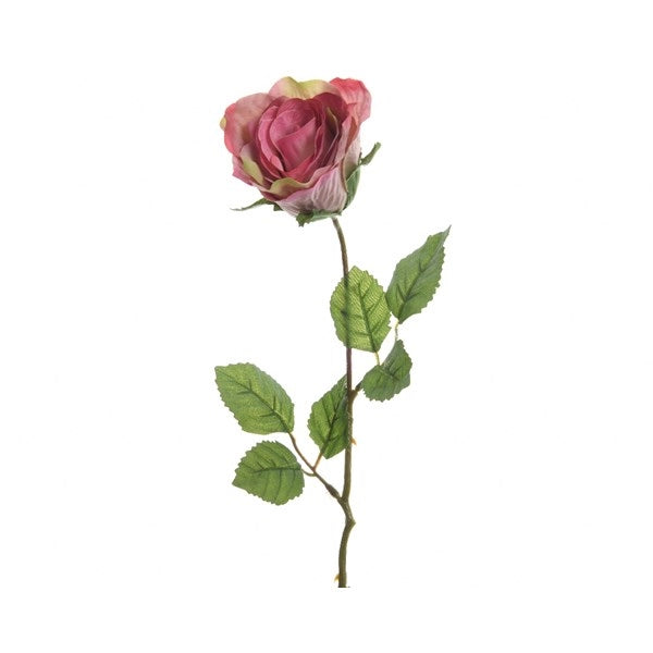 ROSA DECORATIVA ROSA TENUE H45CM