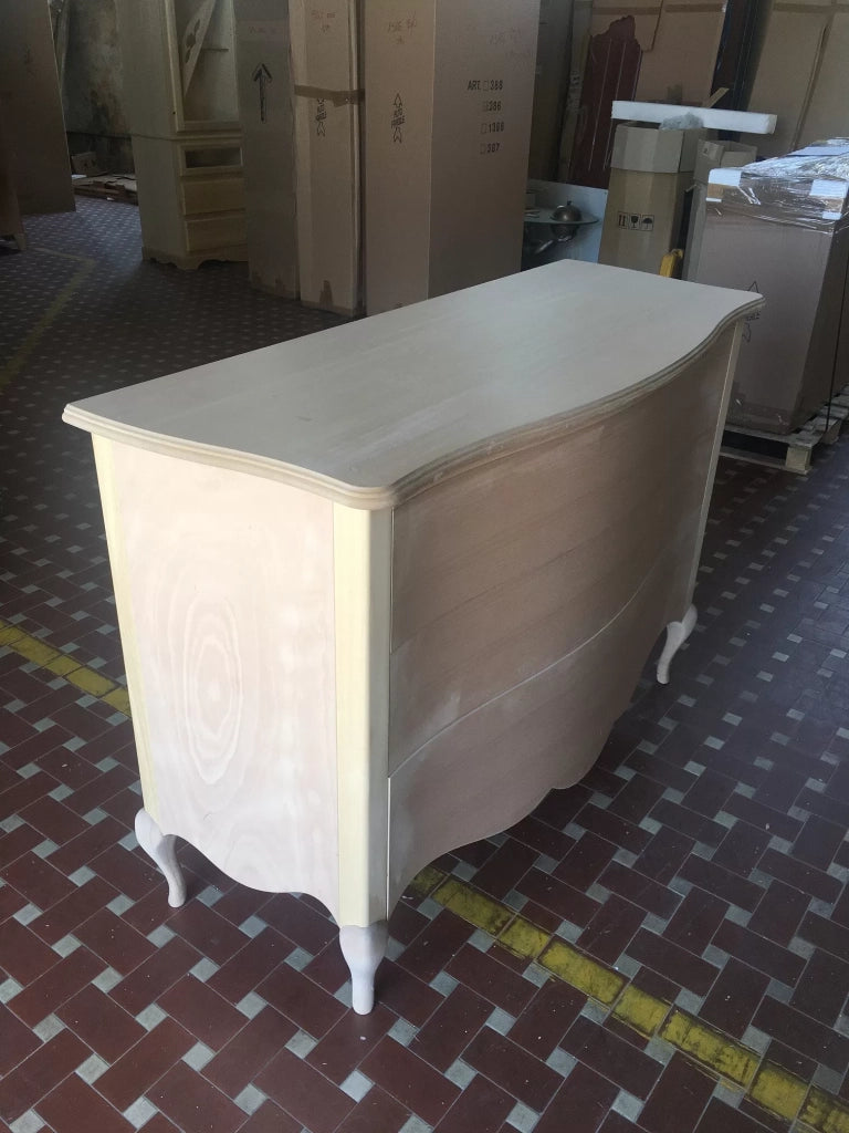 Como' 3 cassetti sagomato grezzo l.140 p.56 h.97 - Mobili 2G