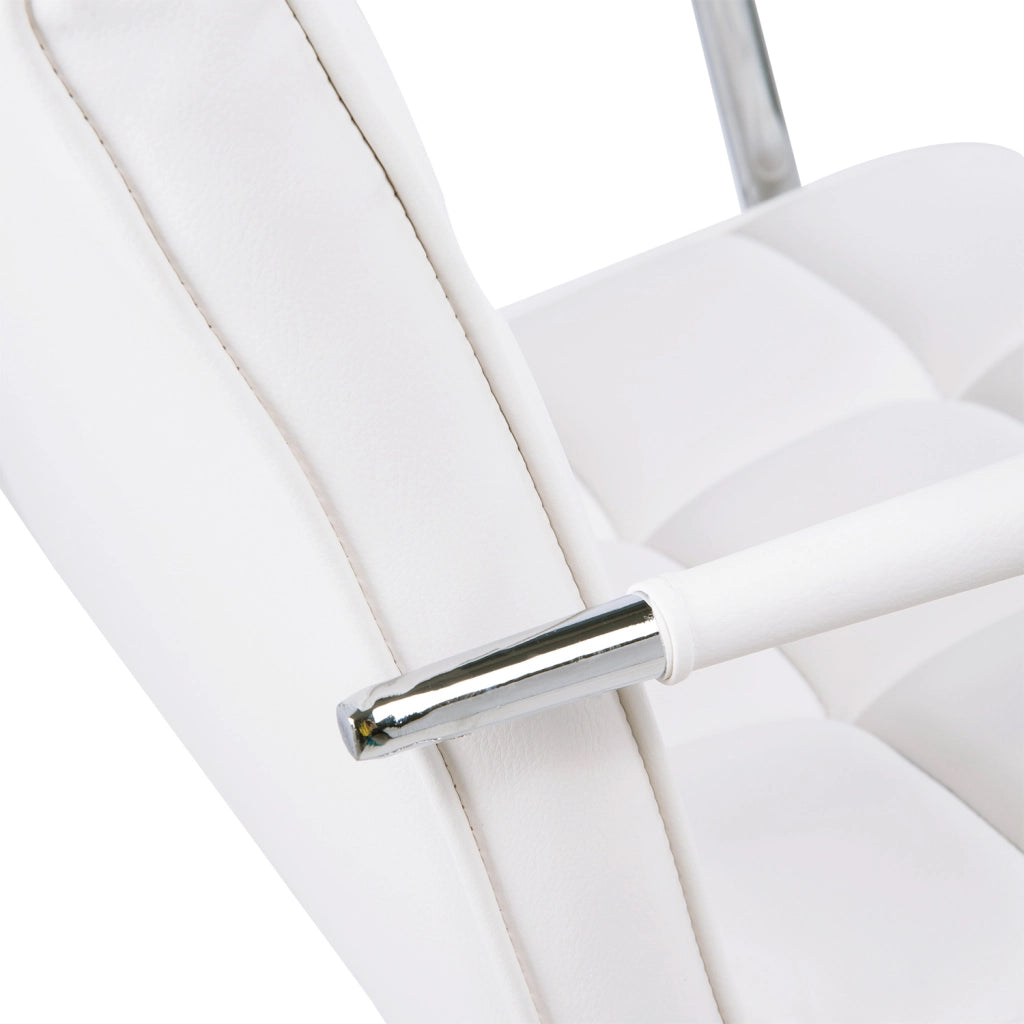 Sedia da ufficio retr¨° ¨C Minimal ¨C bianco 52,5x54x99 cm