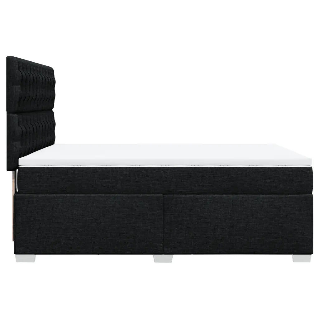 Giroletto a Molle con Materasso Nero 140x200 cm in Tessuto 3290520