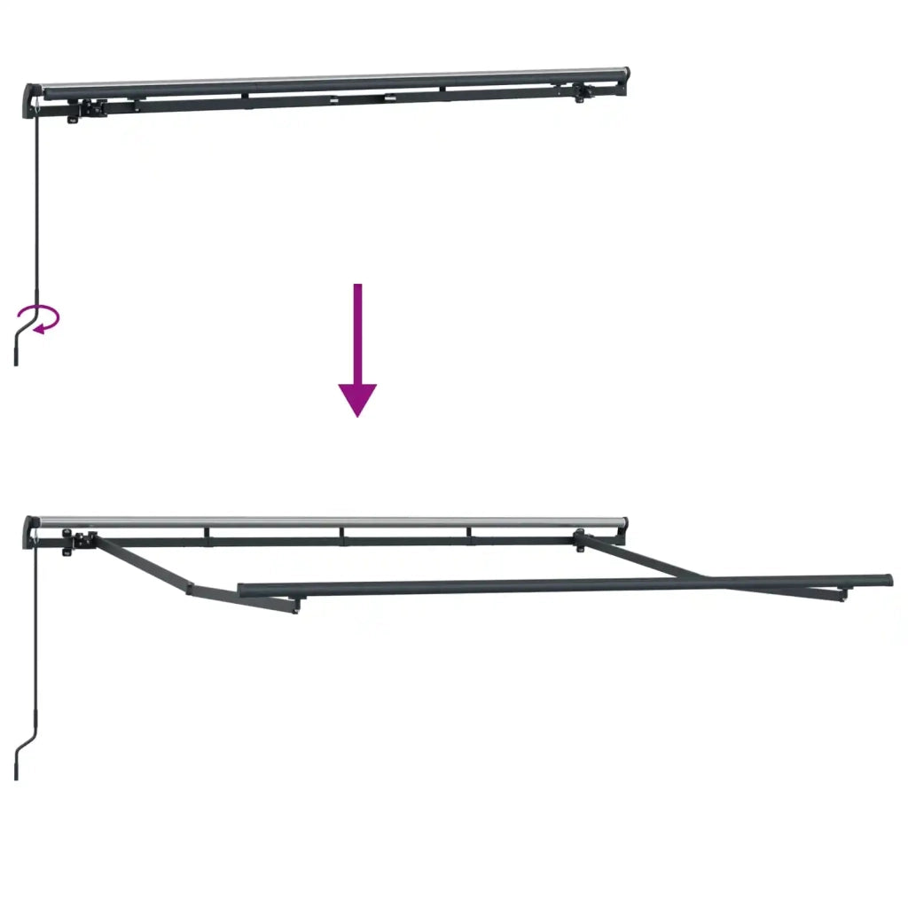 Tenda Retrattile Crema 250 x 200 cm Tessuto 3329358