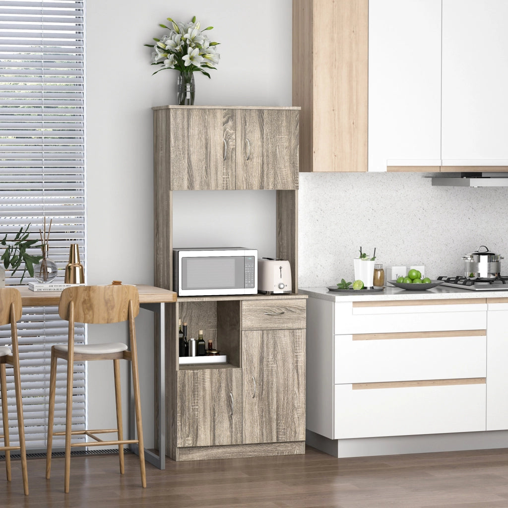Credenza ¨C Minimal ¨C Grigio, Legno, 71x41x178cm