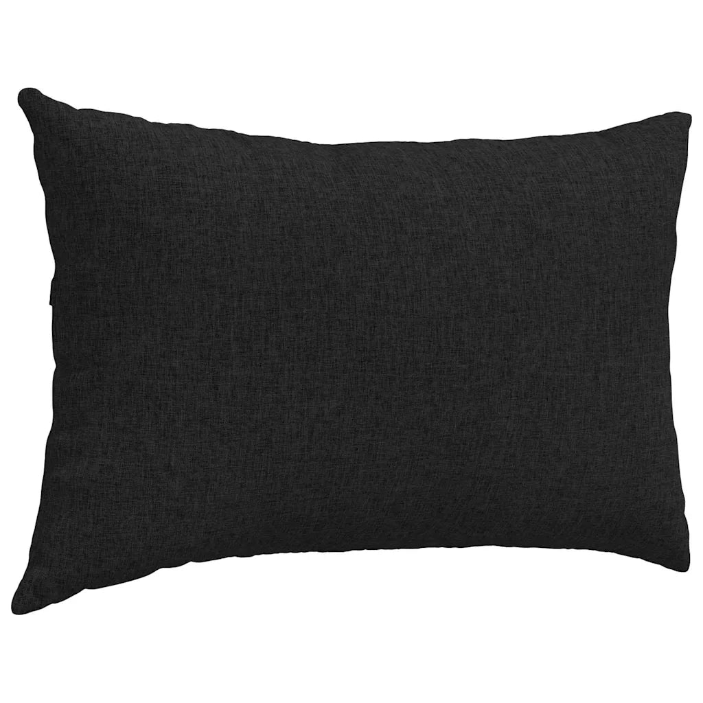 Cuscini da Divano 2 pcs Nero 60 x 40 cm Tessuto 42013655