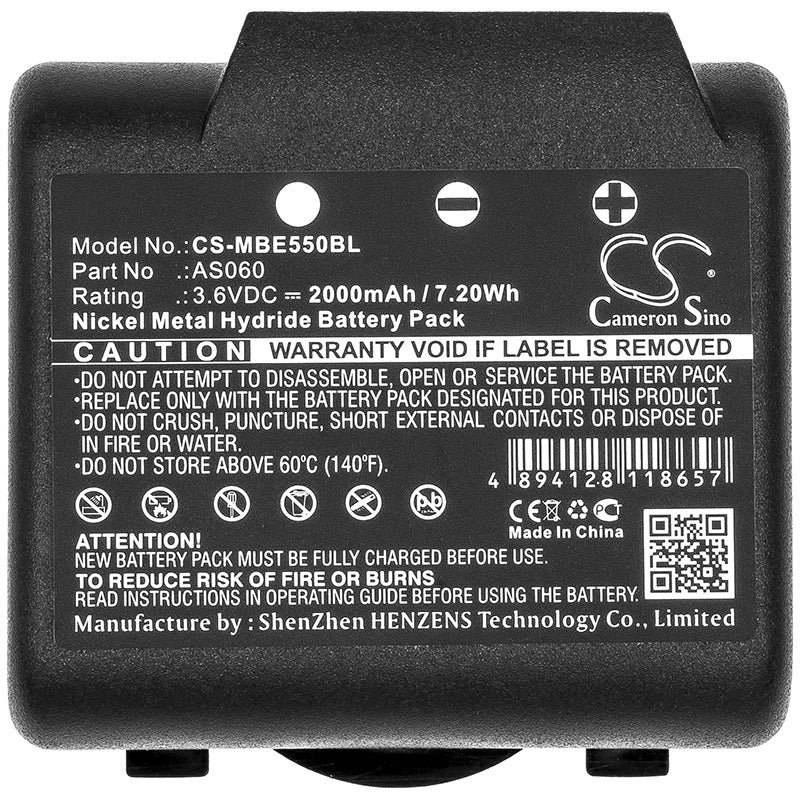 BATTERIA COMPATIBILE IMET MBE550BL NiMH 3,6V 2000 mAh
