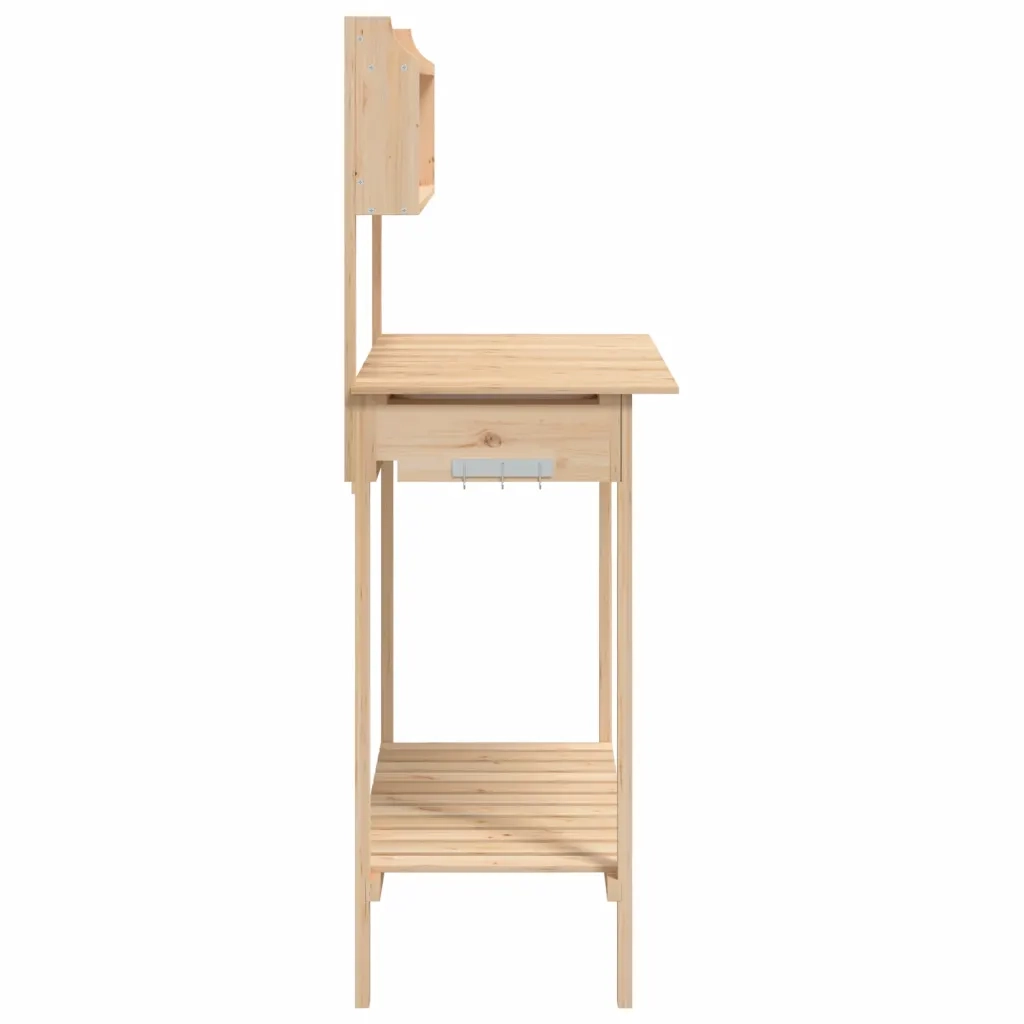 Tavolo Invaso con Lavello-Tavolino per esterno 47,5x44x139,5 cm Massello Abete