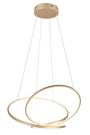 Lampada a sospensione LED oro Darvin Trio 52W CCT