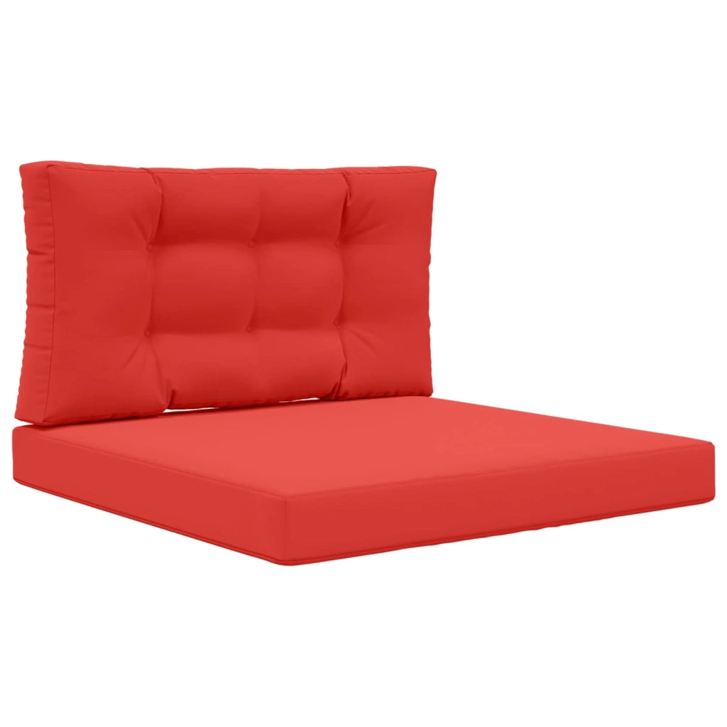 Cuscino per divano da esterno 2 pcs Rosso Poliestere 900852