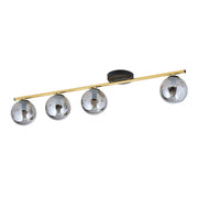 Plafoniera Emibig Monza 4 luci E14 dimmer grafite