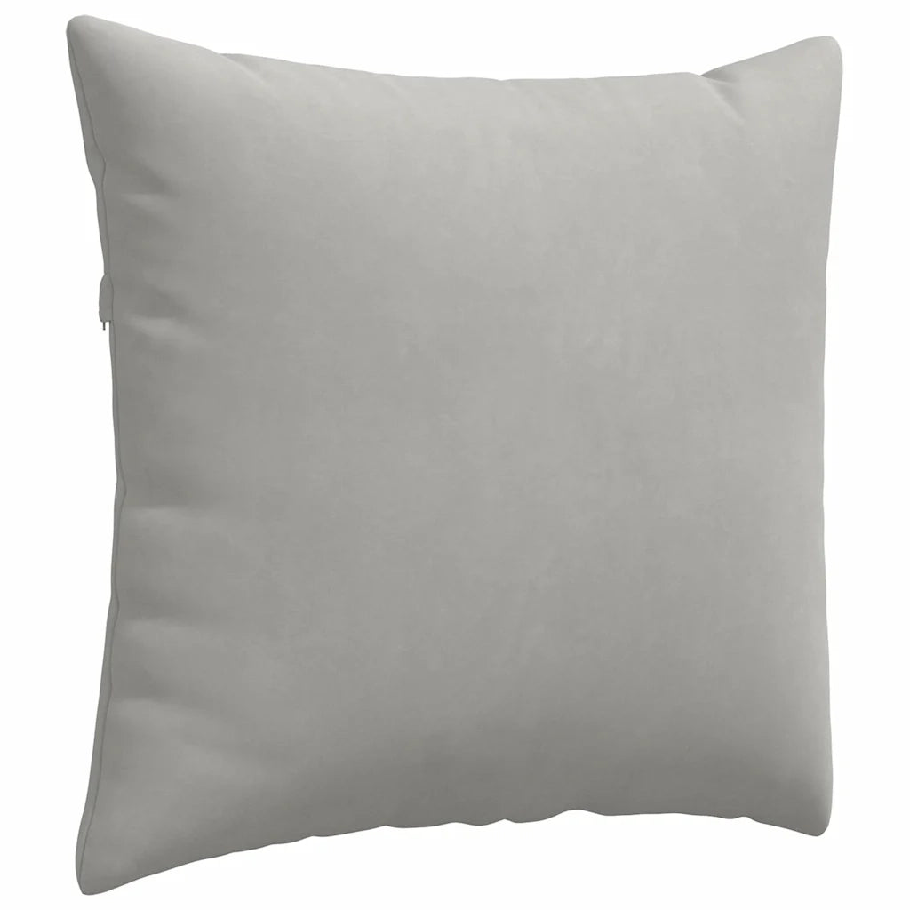 Cuscini da Divano 2 pz-Set di 2 Cuscini per Sofa Grigio chiaro 45 x 45 cm Tessuto 408941