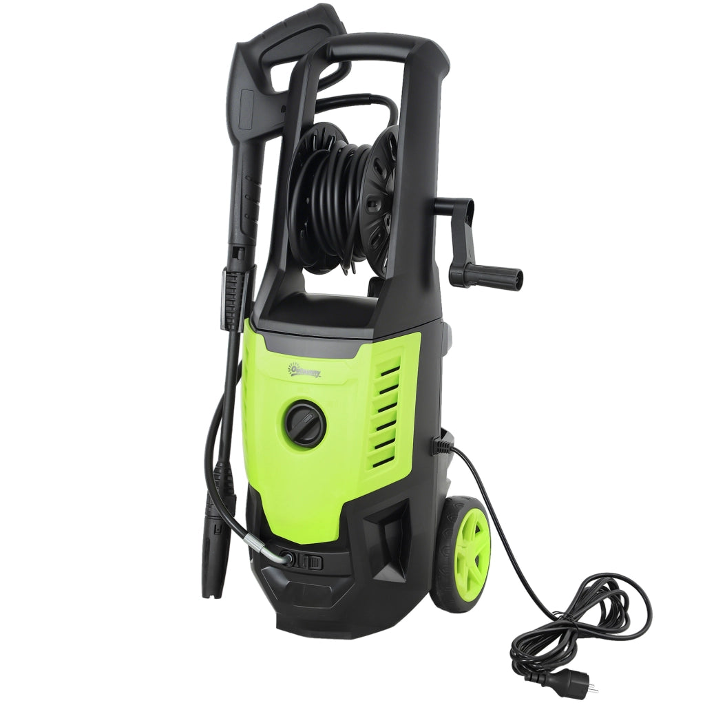 Pulitrice ad Alta Pressione 2200W ¨C zephmum ¨C Verde e Nero 32x32x80 cm
