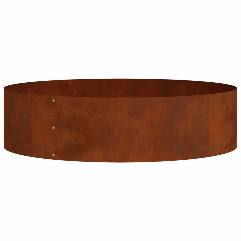 Anello per vaso 5 pz-Set di 5 Supporto per Vaso Marrone 80 x 80 x 20 cm Acciaio CorTen